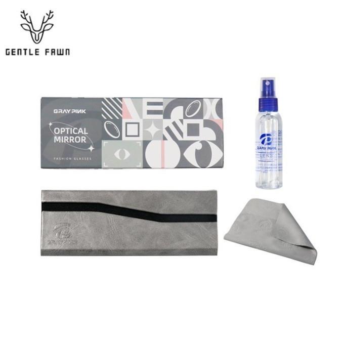 ASLI GENTLE FAWN Kacamata Antiradiasi Blueray TR90 Lentur keren Anti UV Kotak Style Bisa Minus Fashi