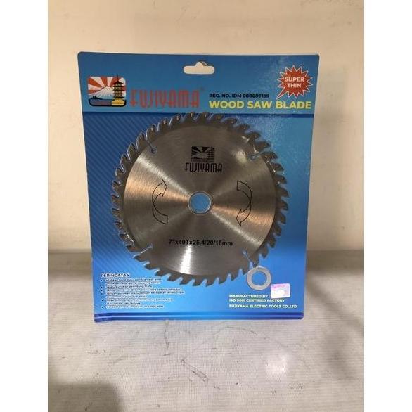 mata gergaji kayu 7 inch / mata gergaji kayu 7x40t fujiyama / mata circular saw kayu tct 7 inch fuji