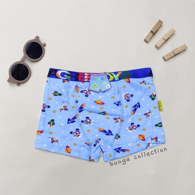 Clothes- Celana Dalam Boxer Anak Laki-Laki Agree Boxer Agree Kids Motif