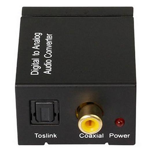 Xfour- Converter Audio Digital Ke Analog Toslink Optical Coaxial Rca Compatible Tv