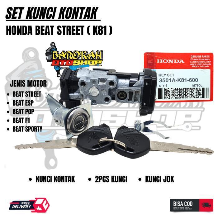 Kunci Kontak Keyset Beat Street Beat Pop Beat Esp Beat Sporty Beat F1 Stater Halus 2017-2018 Origina