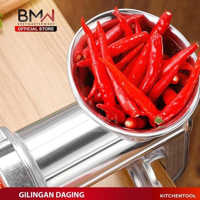 Gilingan Daging Manual Stainless Mesin Penggiling Bumbu Multifungsi Terlaris