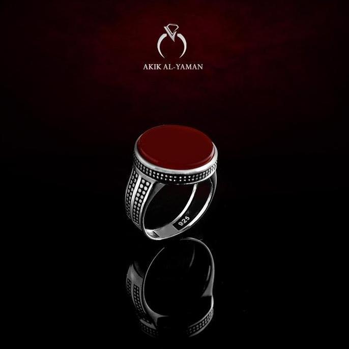 Cincin Batu akik Yaman Kabdi dengan Ring Perak 925 - AKM06W