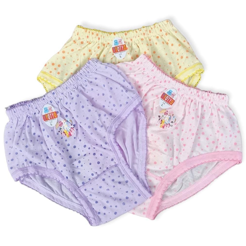 Unik 12 Pcs Celana Dalam Anak Perempuan Dim Dim / Grosir Cd Anak Wanita Murah