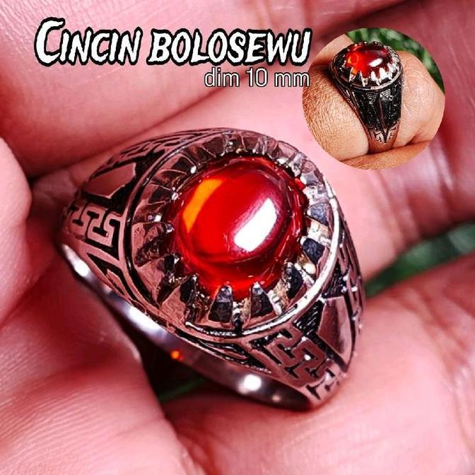 Cincin merah delima merah paparacha cincin batu akik cincin pria wanita #BATUAKIK
