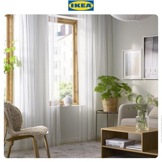 Salotto- Ikea Lill Vitrase 1 Pasang Putih 280X250Cm Tirai Jendela