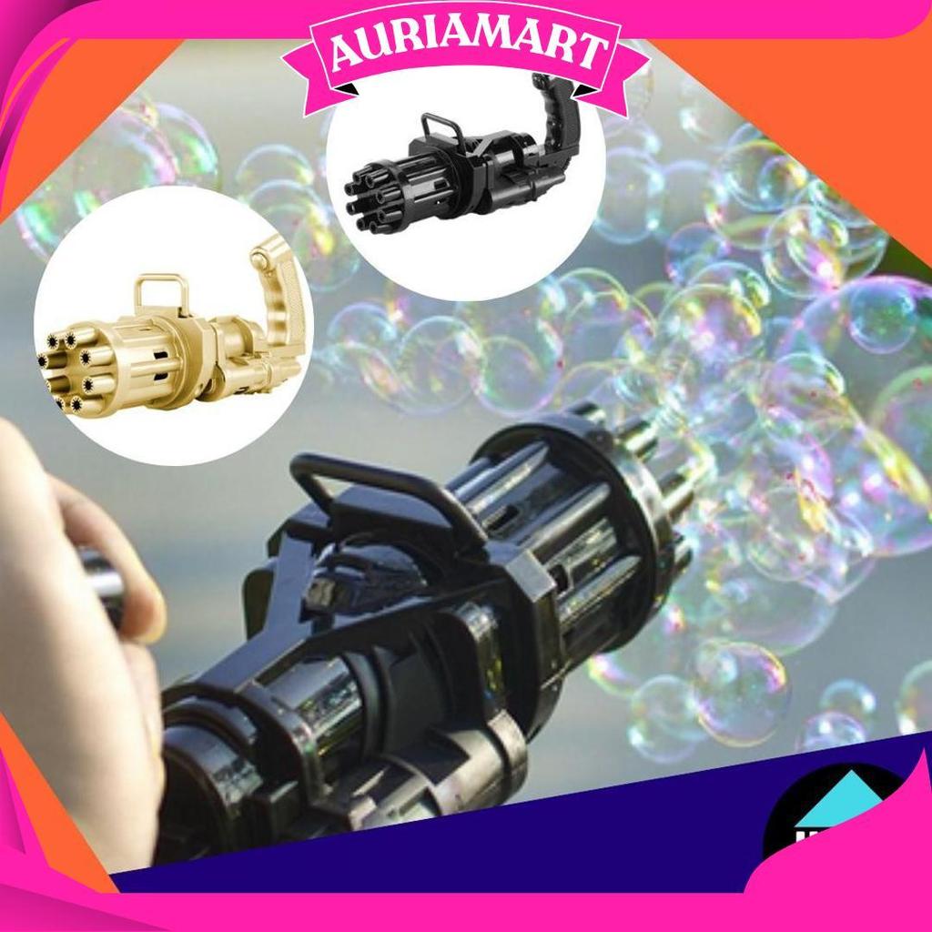 Gatling Bubble Gun Toys/Gatling Bubble Machine Mainan Pistol Bubble Gun Toy ATPromo