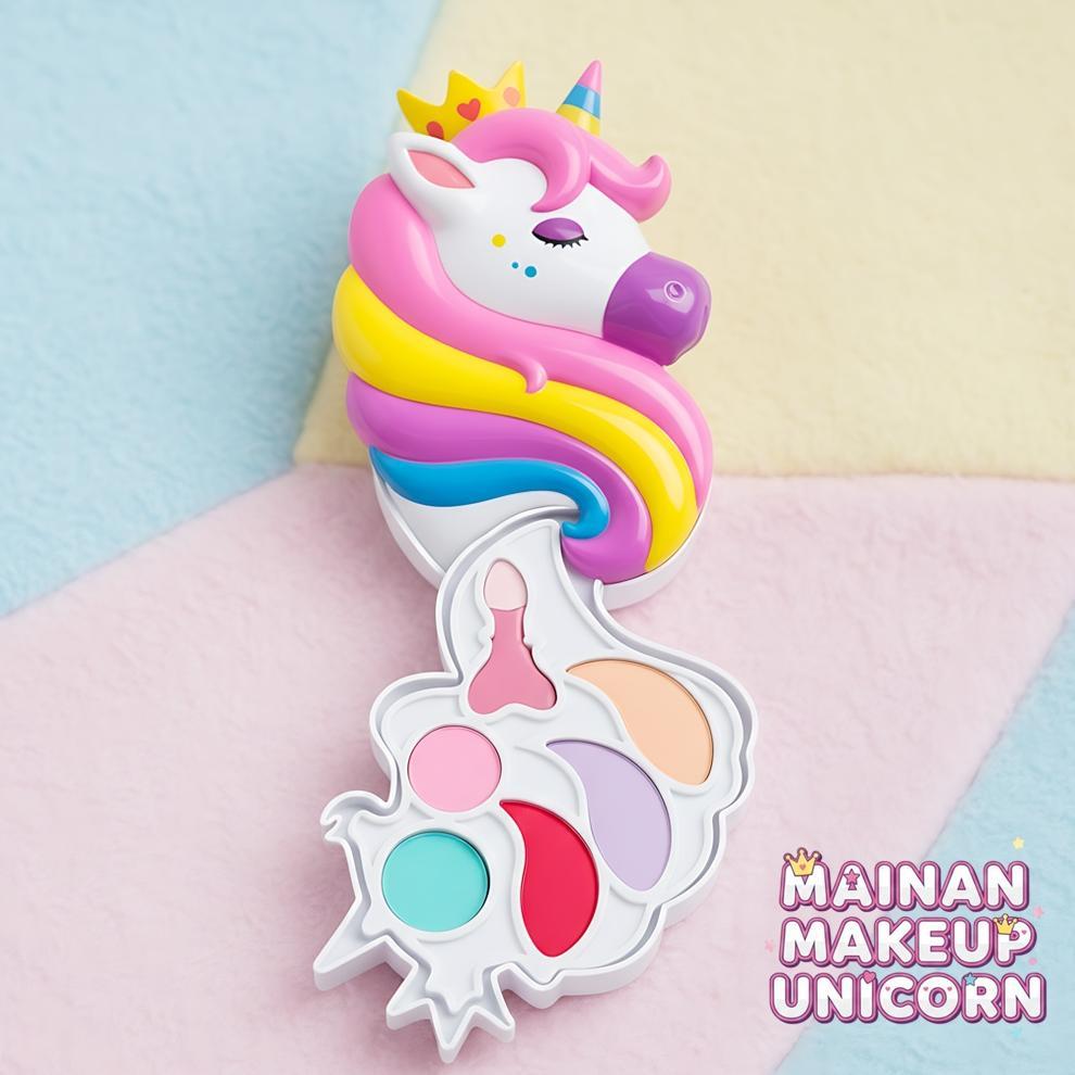 Diskon Mainan Anak Xts-0032 Unicorn Beauty Story Mainan Makeup Salon Unicorn Kecantikan Anak Fashion
