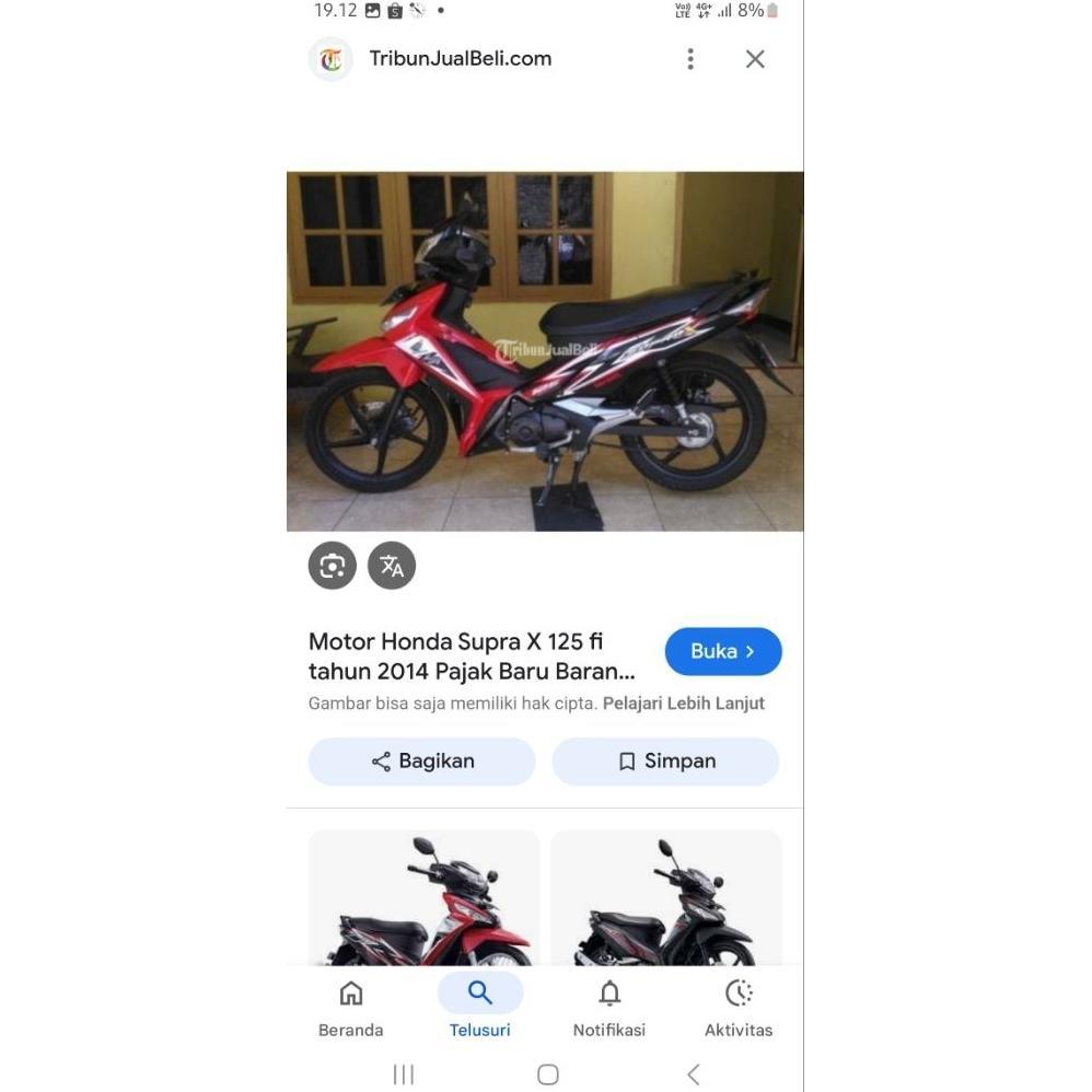 PRODUK TERJAMIN Cover body depan tebeng sayap supra x 125 fi injection 2014 2015 merah **