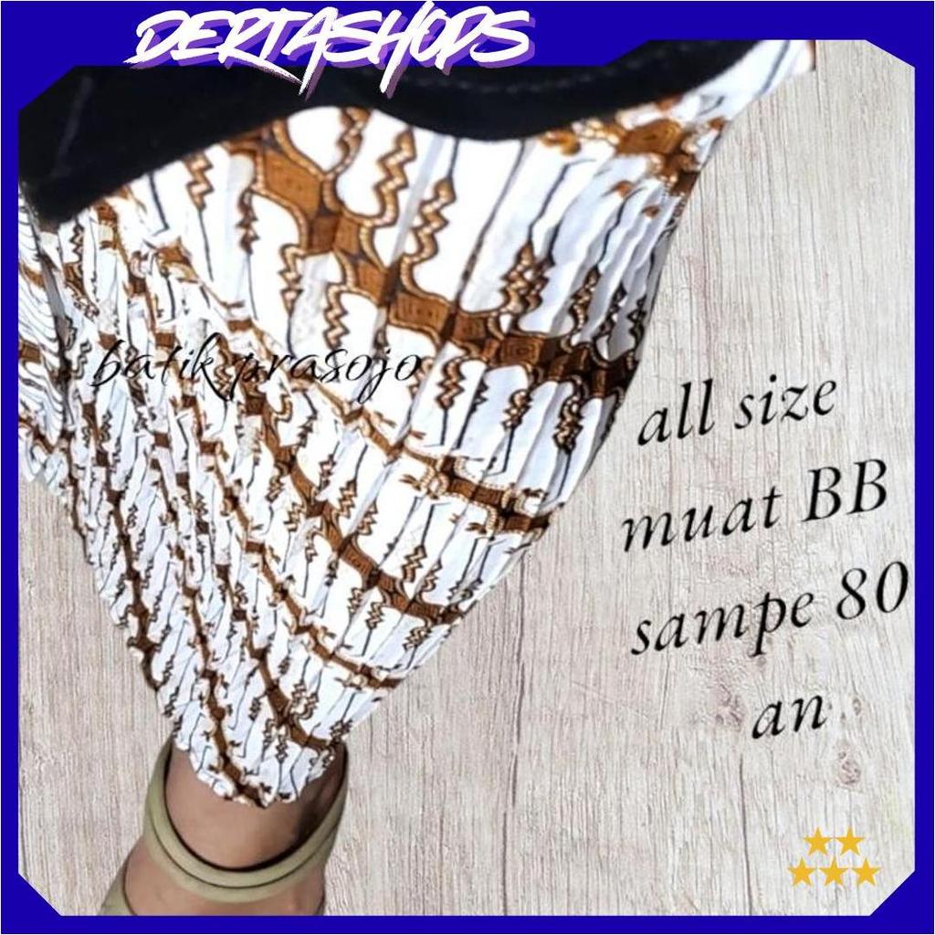 Rok plisket Batik Coklat putih / Rok Kondangan/Rok wisuda BP Terbaru