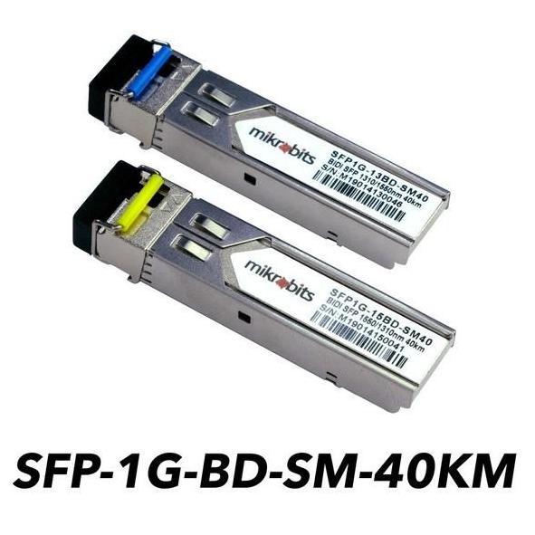 Ready Mikrobits SFP-1G-BD-SM-40KM , 1G SFP Bidi Transceiver 40KM ( 1 pair )