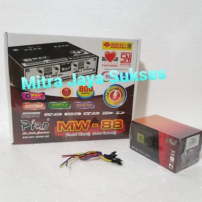 Rwd- Paket Ampli Walet Piro Mw 88 Anti Petir Plus Timer Piro On Off Suara Panggil