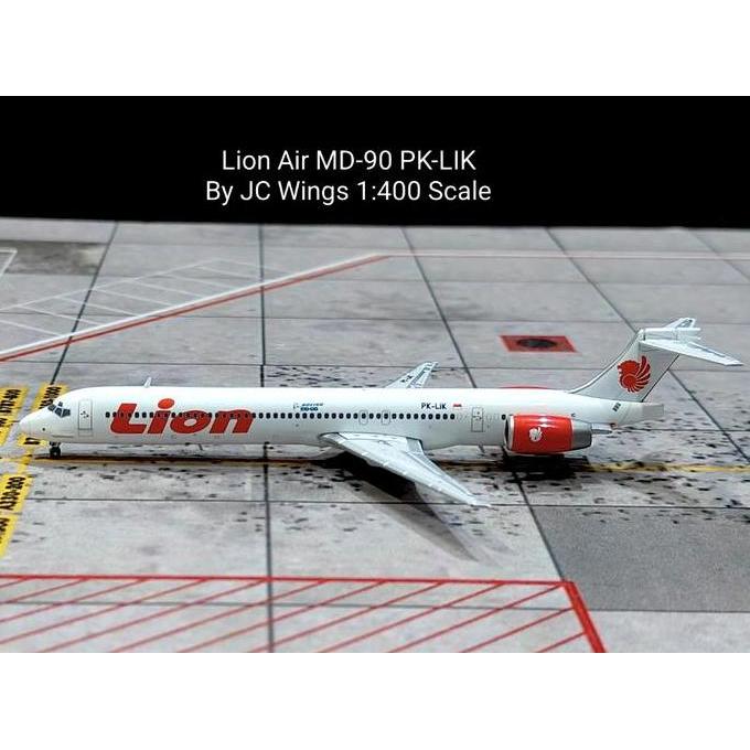 Lion Air MD 90 PK-LIK By JC Wings 1:400 Scale