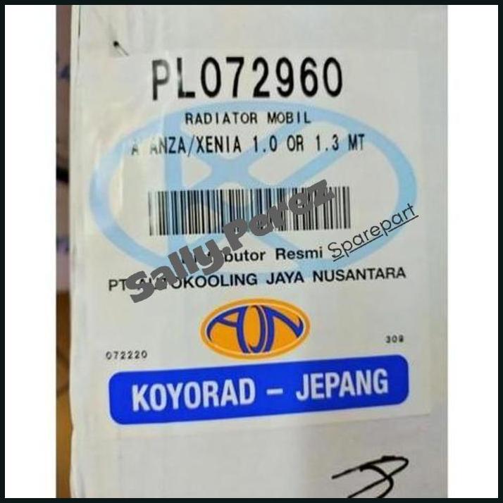 ONDERDIL MOBIL] RADIATOR AVANZA XENIA 2004/2011 1.3CC 1.0CC MANUAL 16400/BZ010 KOYORAD PART BERKUALI