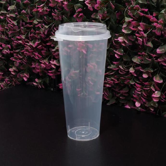 (Bekasi) 25 pcs - Cup 14oz Injection - Gelas Thinwall Plastik PP 400ml