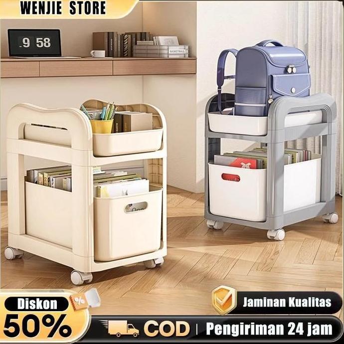 kotak penyimpanan rak buku serbaguna rak tempat buku rak buku minimalis rak buku anak aesthetic rak 