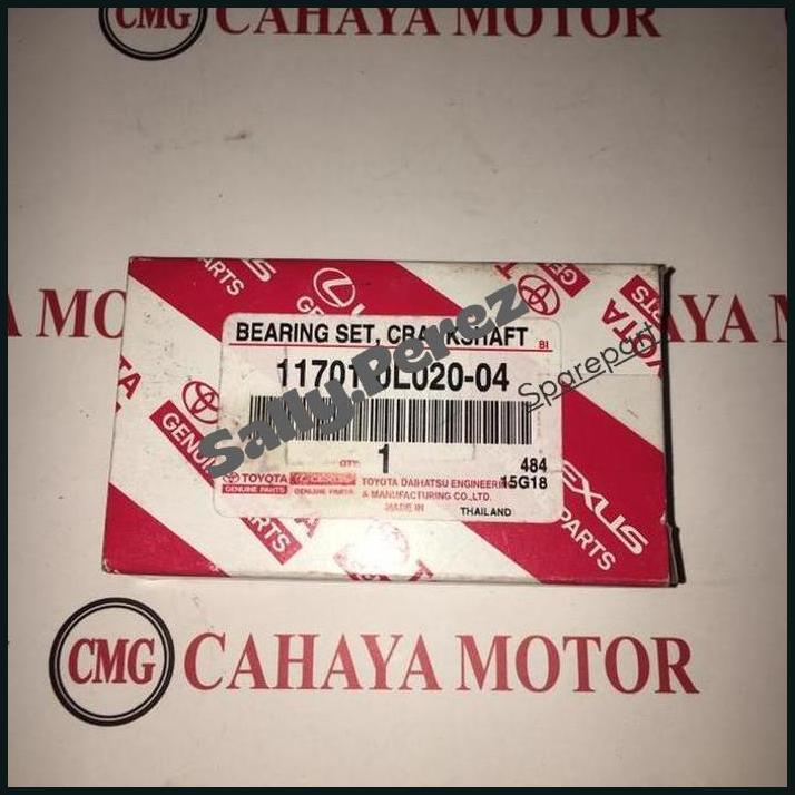 ONDERDIL MOBIL] METAL DUDUK BEARING CRANKSHAFT HILUX FORTUNER INNOVA HIACE ORIGINAL TERLARIS BANYAK 