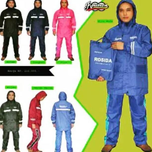 NEW JAS HUJAN SETELAN CELANA ROSIDA 882 SPORTY ORIGINAL  WATERPROOF ORI