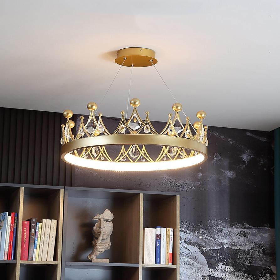(COD) Lampu Gantung Modern Bentuk Mahkota Lampu Gantung Ruang Tmau/Kamar Tidur Anak/Ruang Makan Lamp