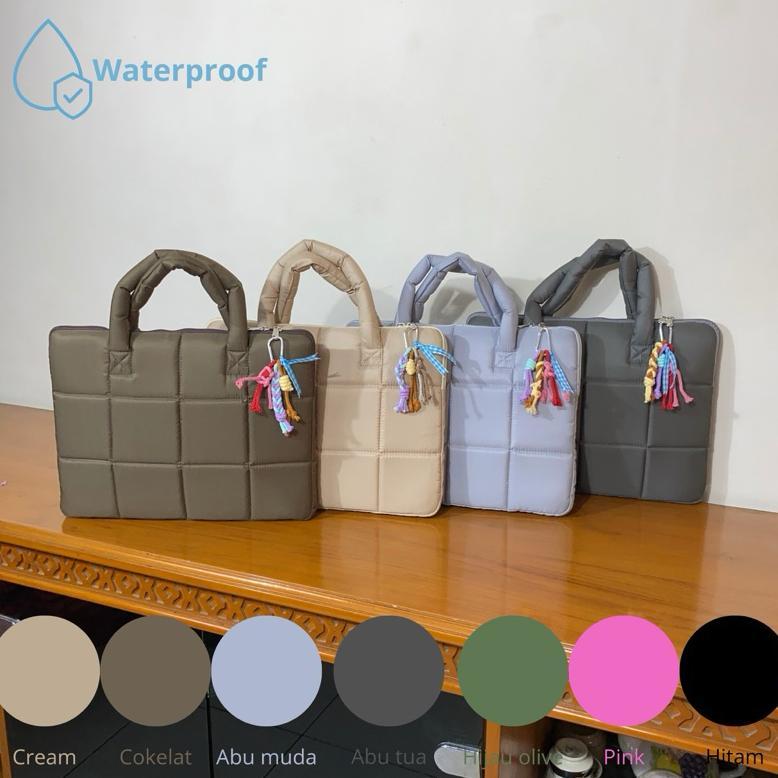 Grosir Tas Laptop Milky Totebag Laptop Tas Pelindung Laptop | Sarung Laptop