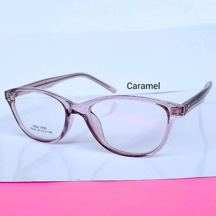 kacamata baca model wanita bisa custom lensa plus Perempuan Box