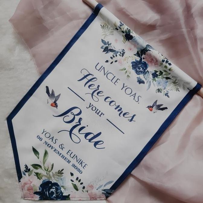 NEW WEDDING FLAG / WEDDING BANNER (CUSTOM DESIGN) ORI