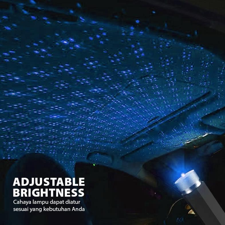 (COD) Lampu LED Atap interior Mobil / Lampu Bintang Atap Mobil USB Star Sky Lamp