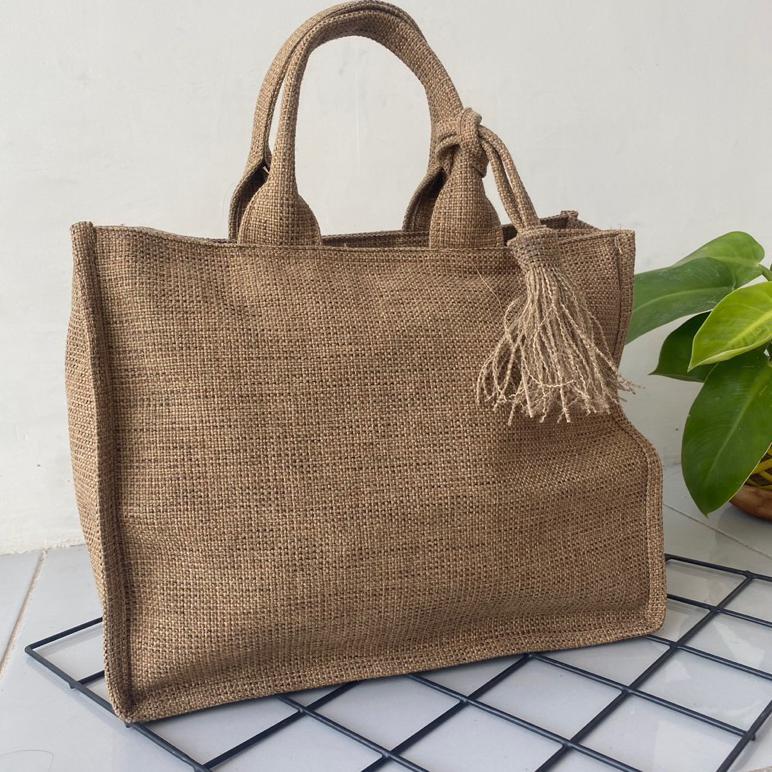 Terbaru Tas Goni Tote Bag Karung Goni Hand Bag Tas Souvenir Hampers Wanita