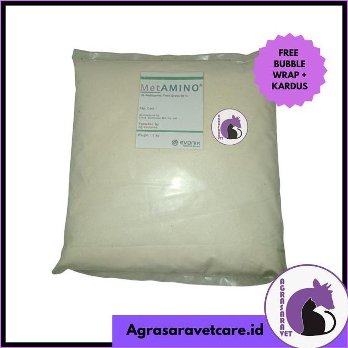 METAMINO DL-METHIONINE 99% METIONIN 1 KG (ASAM AMINO)