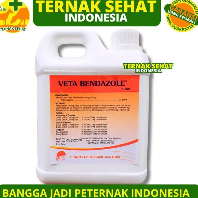VETA BENDAZOLE 1 LITER - Obat Cacing Ternak - Obat Cacing Sapi - Obat Cacing Kambing - Obat Cacing D
