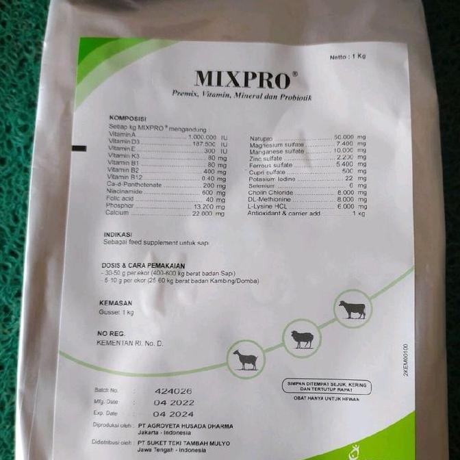 MIXPRO Suplemen penggemuk sapi, domba, kambing 1 kg