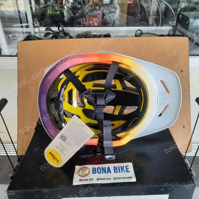 Helm Sepeda Fox Speedframe Mips Vnish White - Helmet