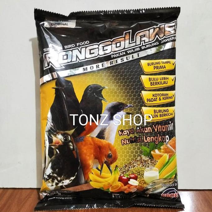 PAKAN MAKANAN BURUNG VOER RONGGOLAWE EBOD JAYA/PUR WARNA COKLAT