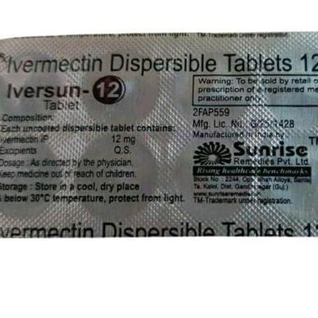 Ivermectin mectin invermectine strip scabies cacing kutu l2 mg iversun