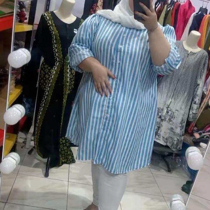 Atasan Tunik salur super jumbo by andrea