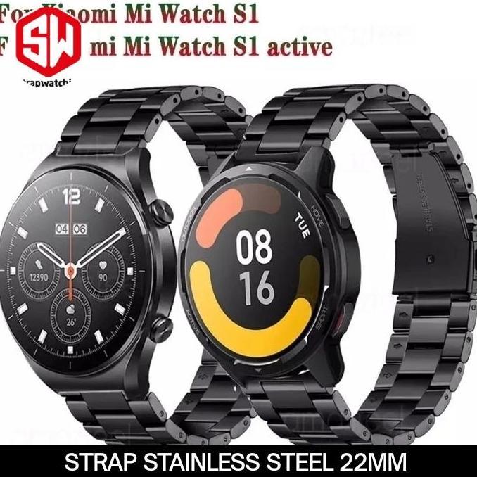 NEW STAINLESS STEEL METAL BAND STRAP TALI JAM XIAOMI MI WATCH S1 ACTIVE ORI