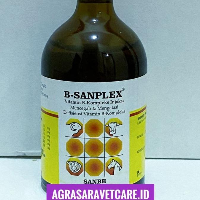 B Sanplex 100 ml- Vitamin B komplek Hewan ternak SANBE