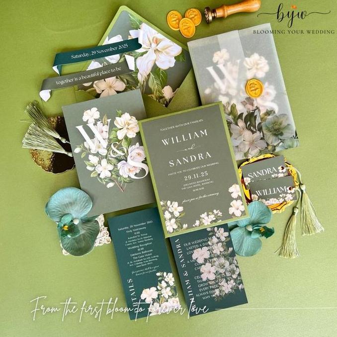 Ready [PREMIUM] wedding keepsake wedding invitation wedding vows calligprahy invitation undangan per