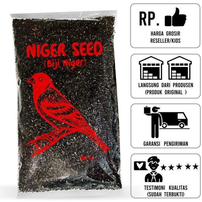 Sempati Grosir Nigger Seed Biji Niger Hitam Sempati 500 Gram Isi 12 Organic Black Seed Pakan Burung 