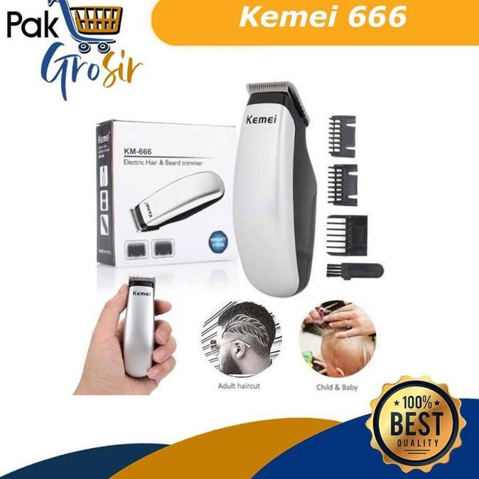 Mesin Cukur Rambut Mini Alat Cukur Kumis Jenggot Kemei 666