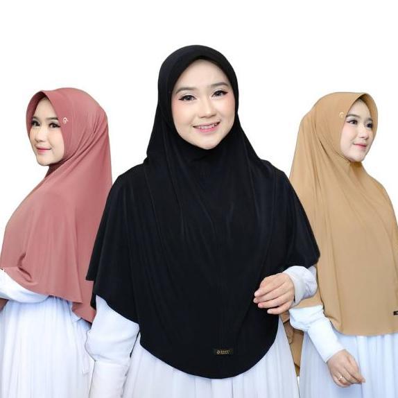 Daffi Hijab - Hijab Hasna Series - GA Kerudung Wanita Muslim Syari Bergo Bahan Jersey, Bergo Syari, 