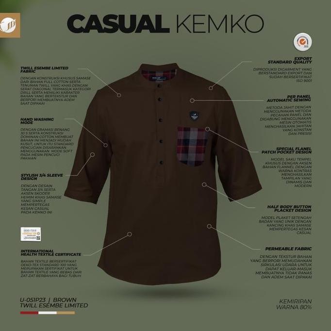 SAMASE Casual Kemko Flanel U-051P