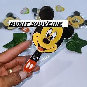 Ready isi 50pcs souvenir kaca cermin karakter micky mouse imut kemasan plastik gratis kartu ucapan t