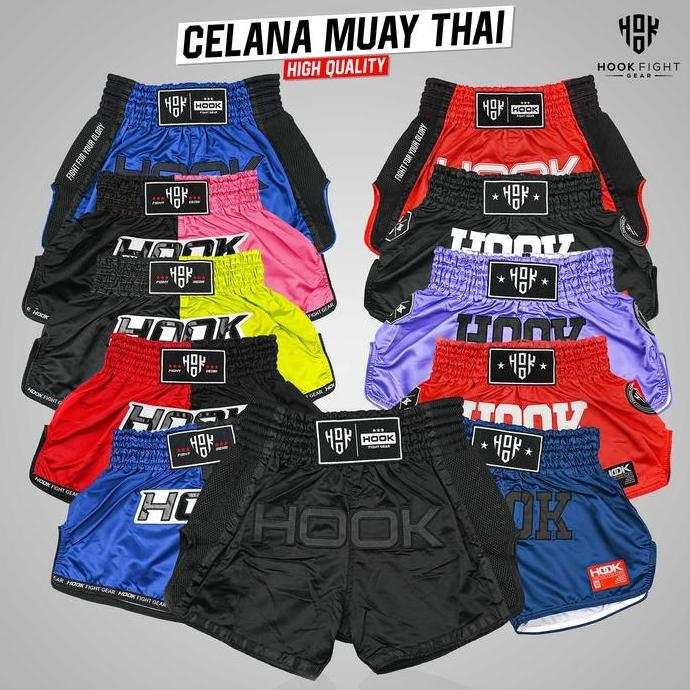 Celana Muaythai Hook, Celana Muaythai Murah, Muay Thai Shorts