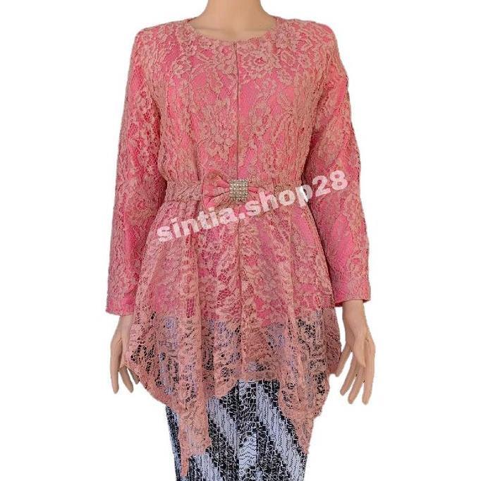 Kebaya Soba Asli - Model Kekinian dengan Bahan Berkualitas Tinggi - Atasan, Katun, Dewasa, Panjang, 