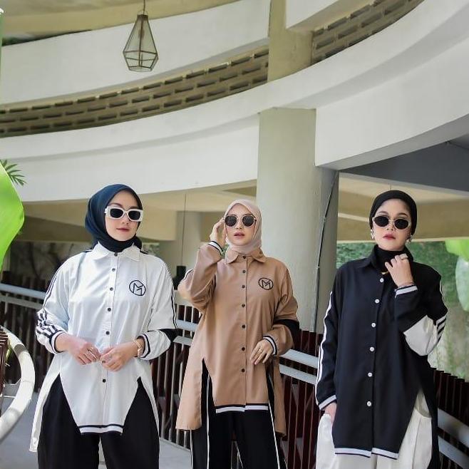 Serie Damara by Numiaa Fashion I Baju Wanita Muslim Setelan Celana Blazer dan Kemeja