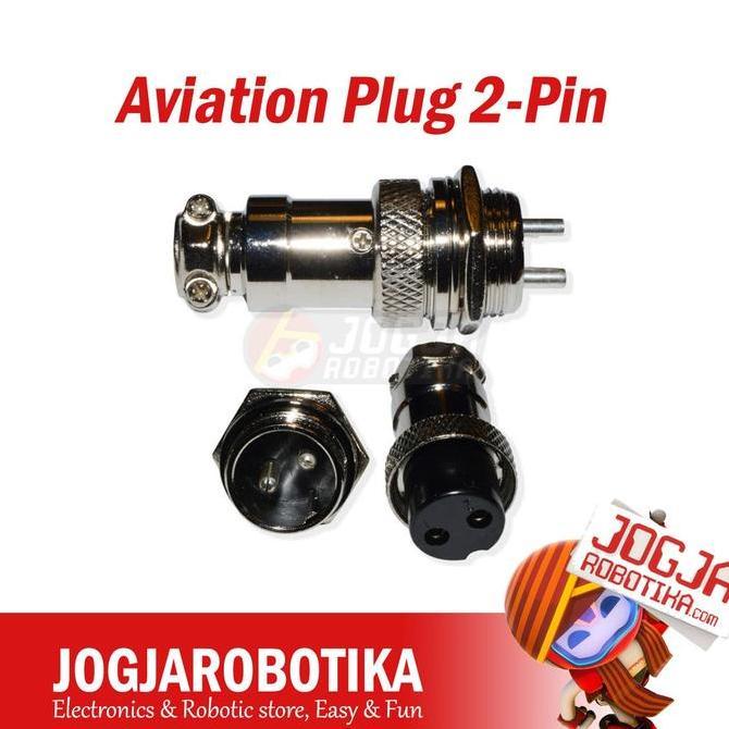 LEXSA1 Aviation Plug 2-Pin 16mm GX16-2 Metal Male Female Panel Connector