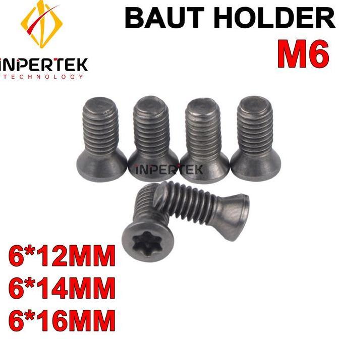 HERBONE Baut Holder 6x12 Baut Insert 6*12 Baut Bintang Baut Pisau Bubut M6*12