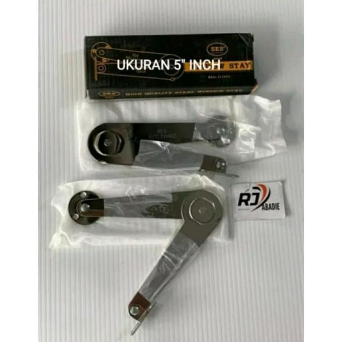 Engsel Salon SES 9" in SN/5" in SN/Stainless Chrome/Engsel Jendela SES
