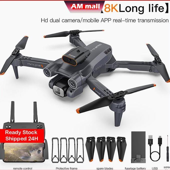 NARBU P12 PRO Drone Penghindar Rintangan Kamera HD 4K Sudut Lebar Tetap Tinggi Drone Remote Control 